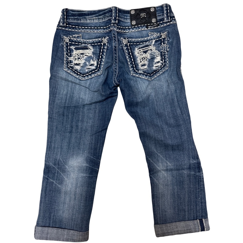 Miss Me Distressed Cropped Size 25 Jeans